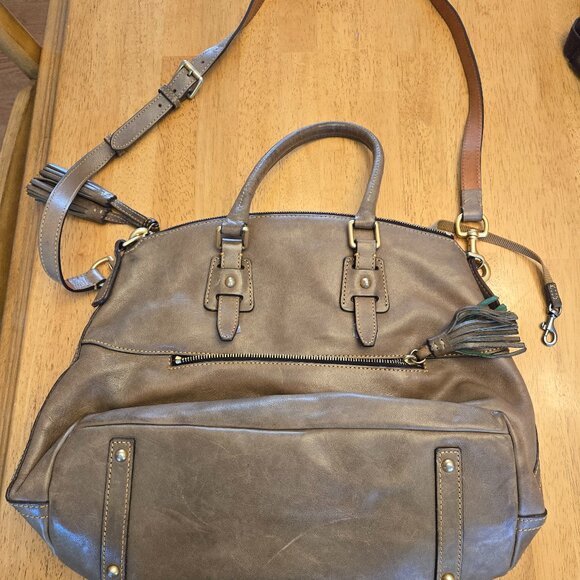 Dooney & Burke Top Handle Bag with Crossbody Strap - Picture 3 of 5